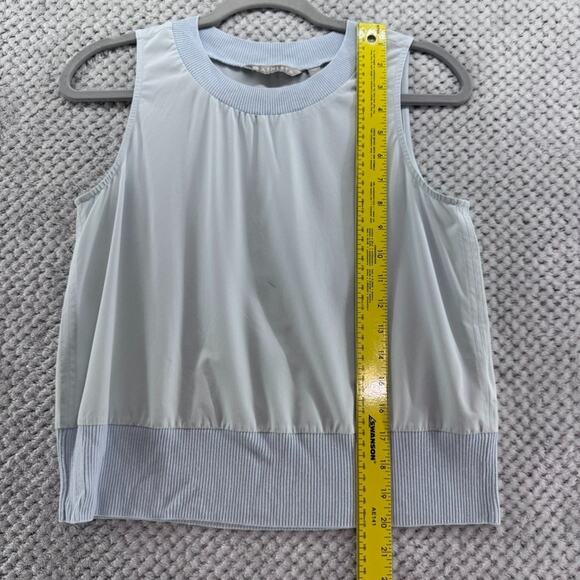 Athleta Top Womens XS Blue Zephyr Ribbed Hem Tank Bundle 2 Active Gym Run Yoga - Picture 4 of 10
